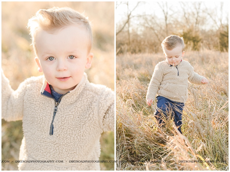 picture taken in fall with brown tall grass and pine trees. boy wearing tan sweater with jeans. pictures taken by dirt road photography, lincoln nebraska best senior photographer.